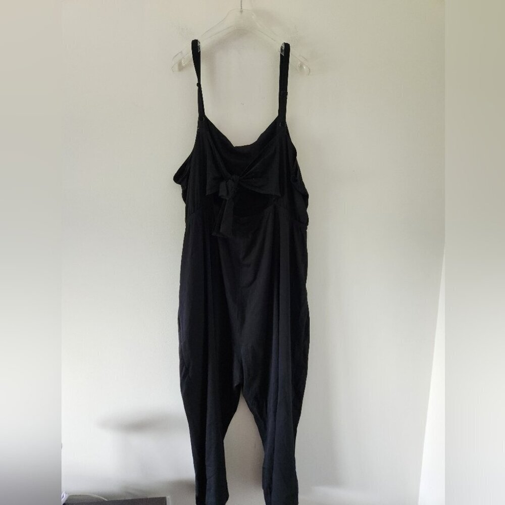 TORRID | Stretch Challis Tie Back Wide Leg Jumpsuit Sz 3X - Picture 4 of 9